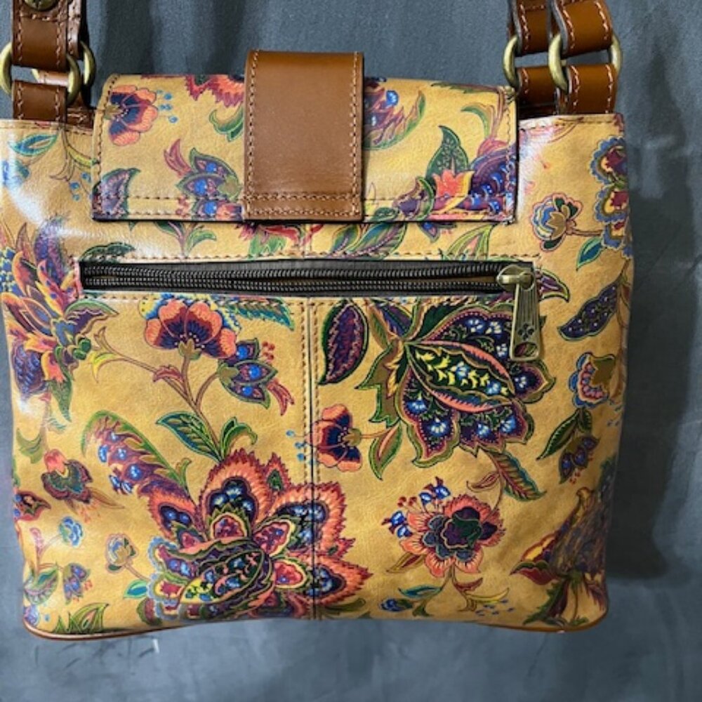 Patricia Nash Larone Shoulder Bag *New* Tan Floral French Tapestry Design - Picture 6 of 11